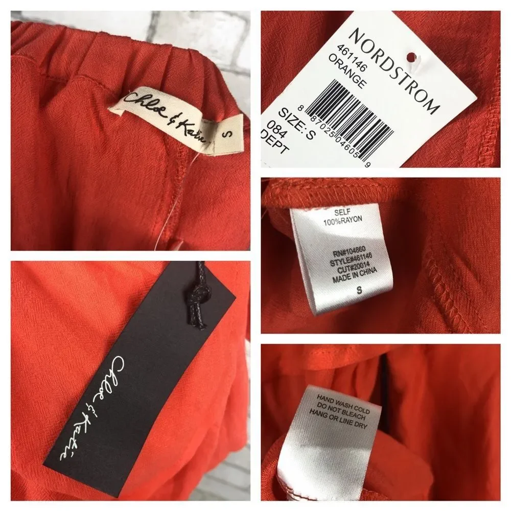 NWT Chloe & Katie Ruffle Off The Shoulder Top Size S